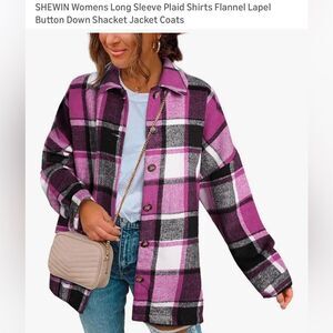 Plaid Button Up Shacket